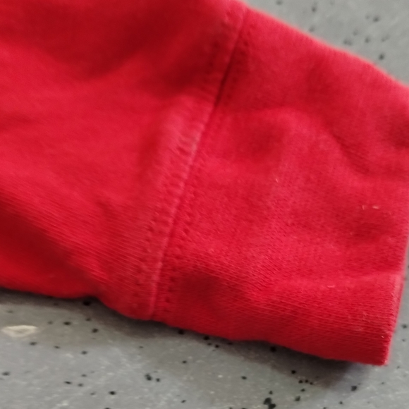 •Nike Long Sleeve Shirt Kid Small Fitted Red Shirt Swoosh Logo - Picture 7 of 10